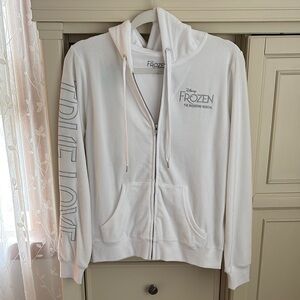 Disney Frozen White Zip-Up Hoodie